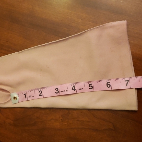 Vintage Stretch Nylon Pink Gloves 7"  Unbranded - Picture 7 of 10